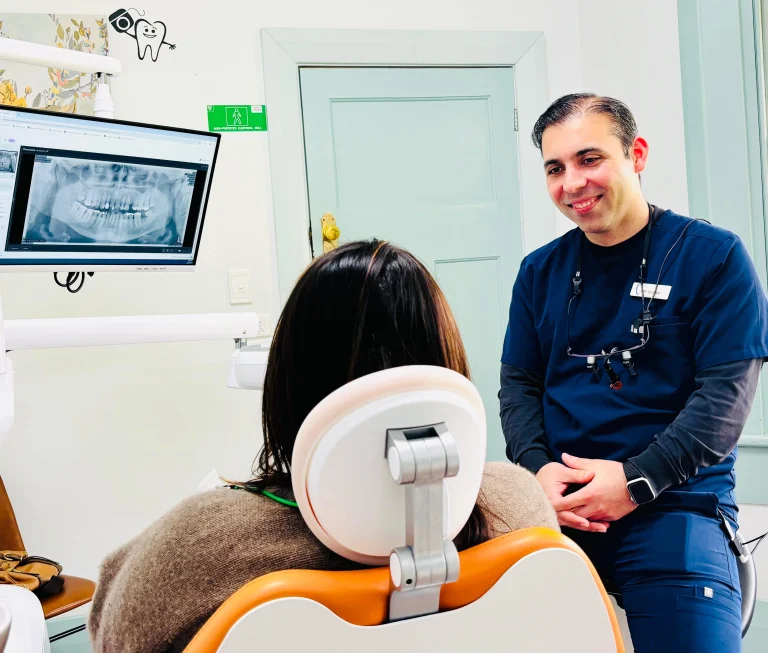 Dentist in Geelong greeting a patient at a check up appointment